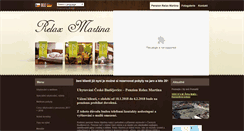 Desktop Screenshot of penzionrelaxmartina.cz